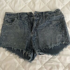Free People Blue Denim Shorts